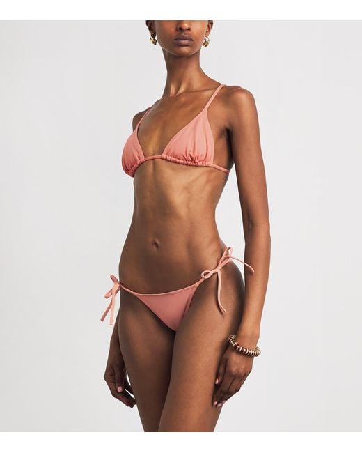 Eres Pink Mouna Triangle Bikini Top