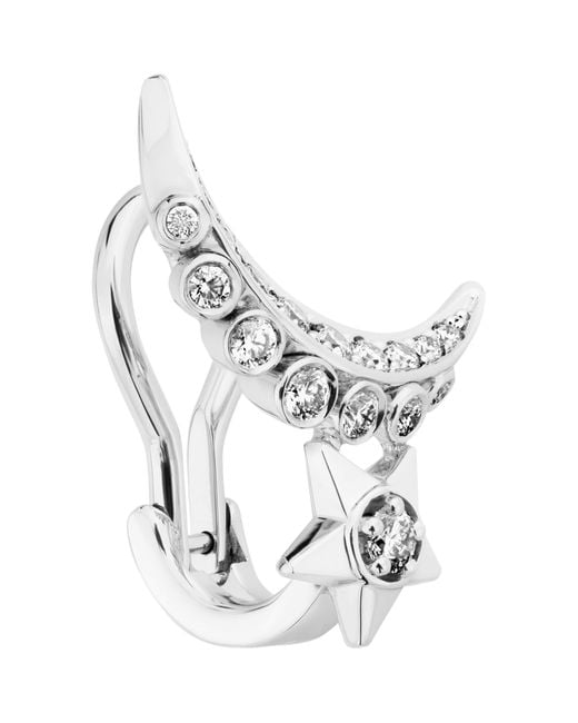 Chanel Metallic Comète Lune Single Earring