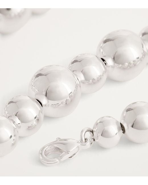 LIE STUDIO White Plated The Elly Necklace