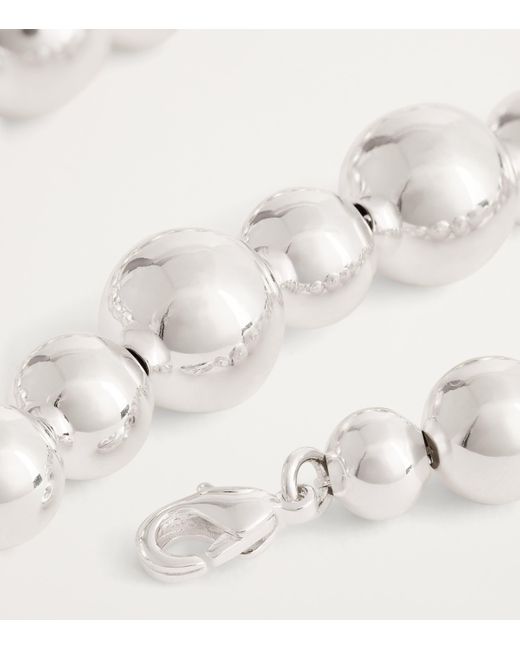 LIE STUDIO White Plated The Elly Necklace