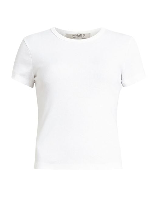 AllSaints White Organic Cotton Stevie T-Shirt