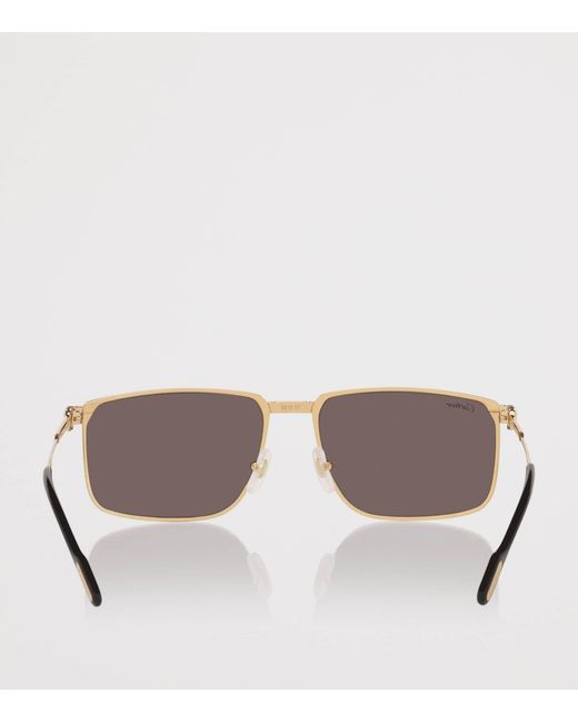 Cartier Gray Metal Ct0534S Rectangle Sunglasses for men