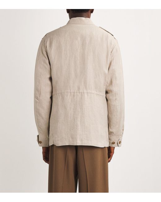 Polo Ralph Lauren Natural Linen Herringbone Field Jacket for men
