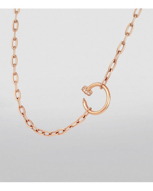 Cartier Metallic And Diamond Juste Un Clou Necklace (51Cm)