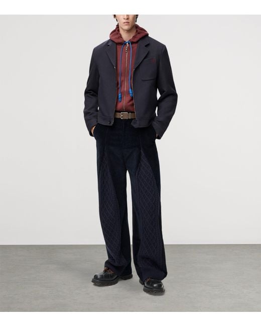 Loewe Red Cotton-Blend Anagram Hoodie for men