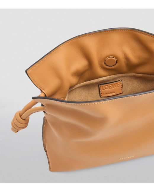 Loewe Brown Mini Leather Flamenco Purse