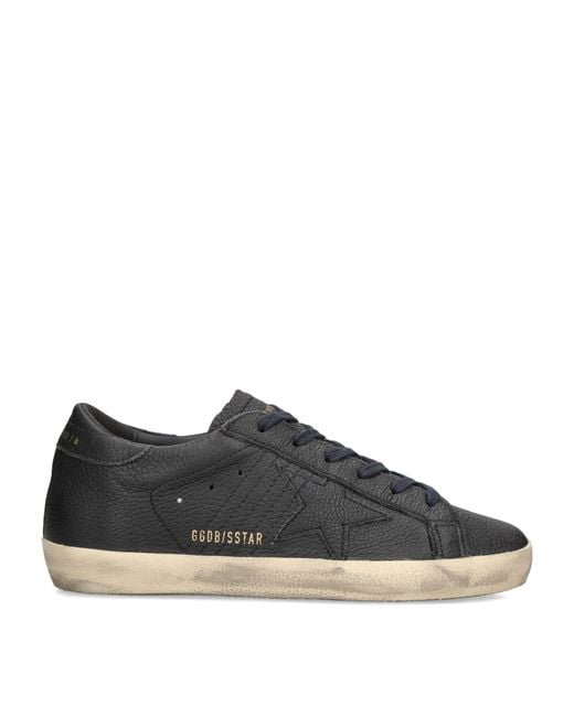 Golden Goose Deluxe Brand Blue Leather Superstar Sneakers