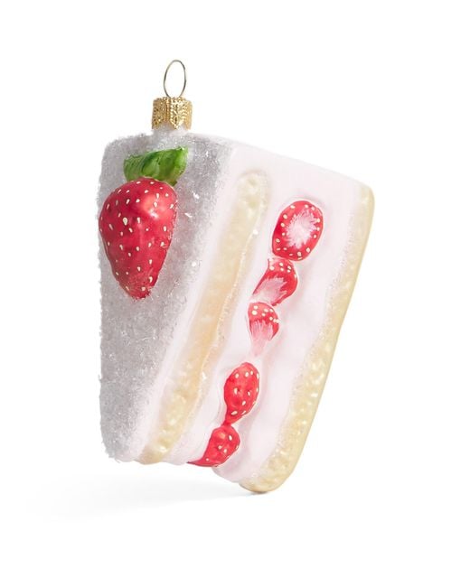 Harrods Pink Cake Slice Tree Decoration