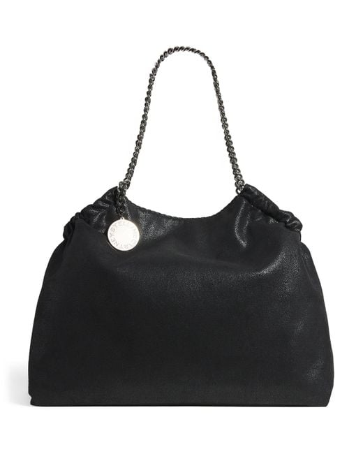 Stella McCartney Black Shaggy Deer Falabella Tote Bag