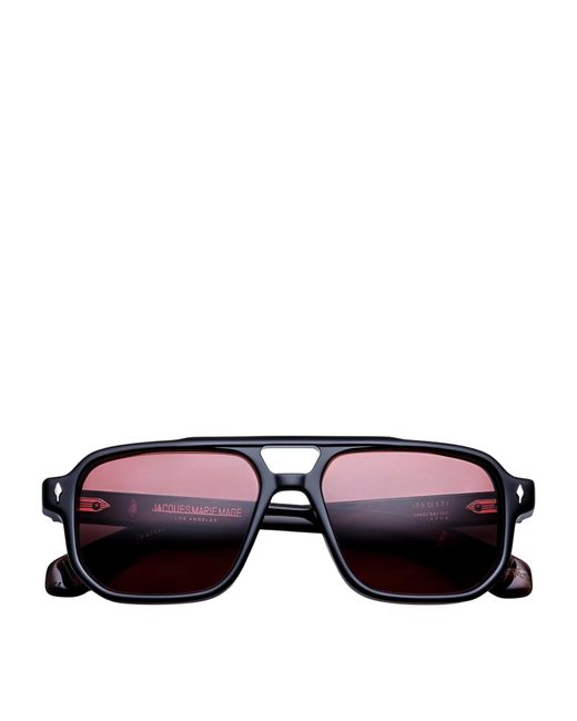 Jacques Marie Mage Purple Evans Aviator Sunglasses for men