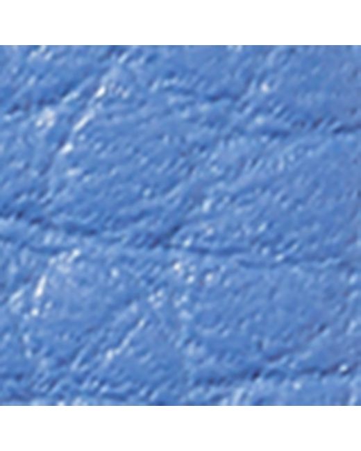 Aspinal Blue Leather Bee Keyring