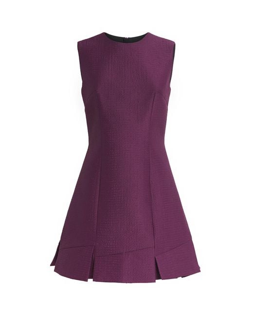emilia wickstead purple dress Emilia Wickstead Square Neckline Midi Length Dress - Purple Dresses, Clothing - EMW23032