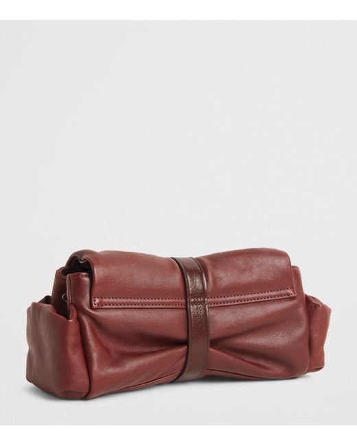 Vivienne Westwood Red Leather Hazel Treasure Clutch Bag