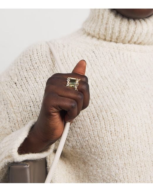 Suzanne Kalan Metallic And Mixed Diamond Tech Ring Jackets