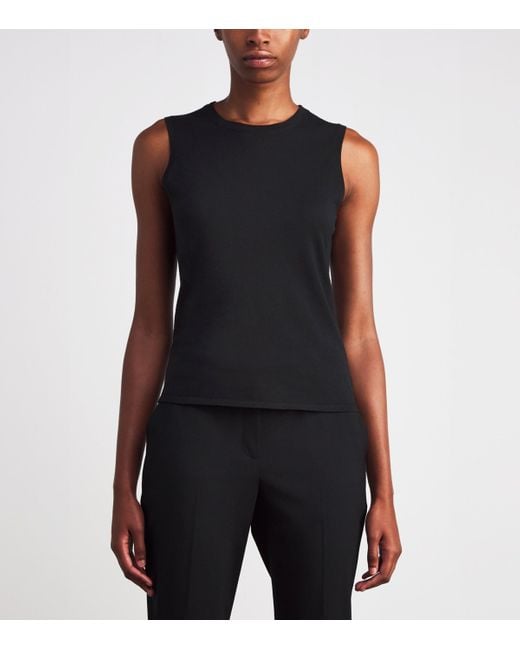 Theory Black Regal Wool Sweater Vest