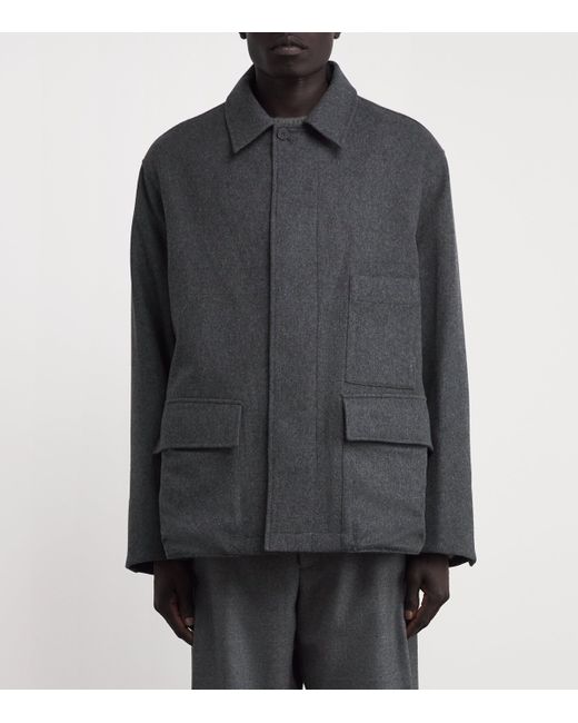 LE17SEPTEMBRE Gray Wool Field Jacket for men