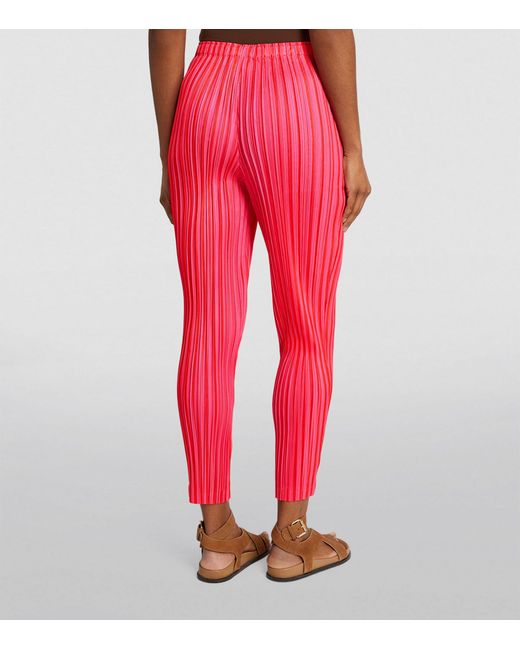 Pleats Please Issey Miyake Red Vege Mix 1 Trousers