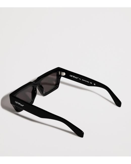 Off-White c/o Virgil Abloh Black Metal Manchester Sunglasses for men