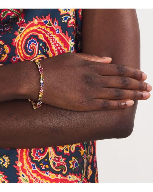 Suzanne Kalan Natural And Sapphire Bold Tennis Bracelet