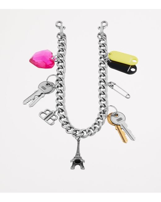 Balenciaga Metallic Small Souvenirs Keyring