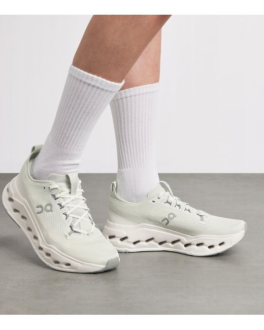 On Shoes White Cloudsurfer Max Trainers