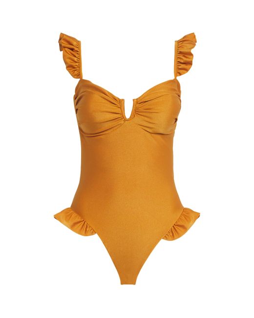 PATBO Brown Lagoa Flutter Swimsuit