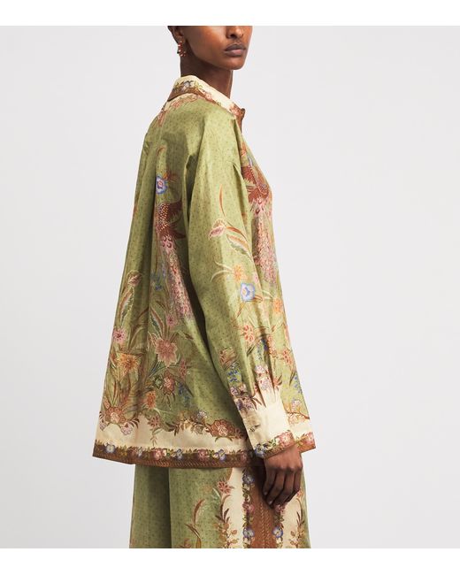 Zimmermann Metallic Silk Indra Shirt
