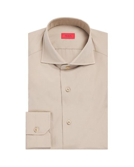 Isaia Natural Cotton Shirt for men