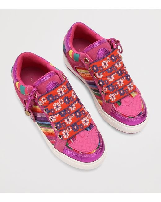 Kurt Geiger Pink Southbank Tag Sneakers