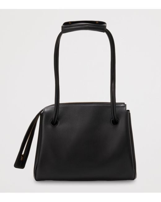 Loewe Black X Albers Medium Leather Madrid Shoulder Bag