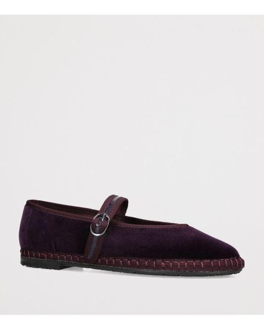 Flabelus Black Velvet Pierre Mary Janes