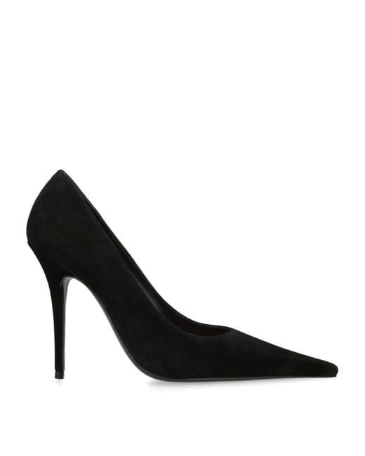 AMINA MUADDI Black Suede Barbara Pumps 105