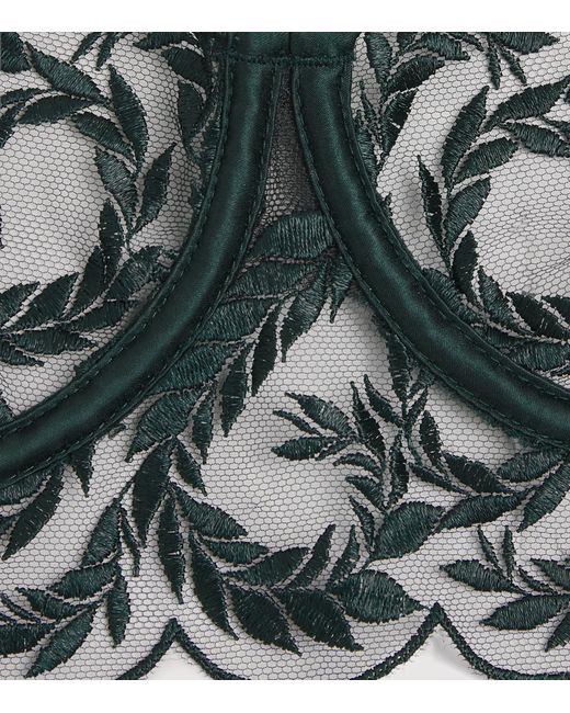 Coco De Mer Green Lace Arletta Half Cup Bra