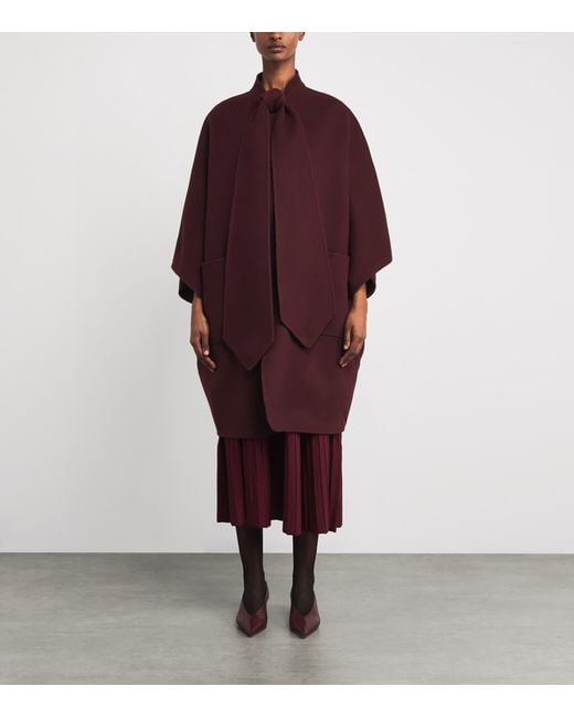 Wolk Morais Purple Cashmere Belleville Trench Coat