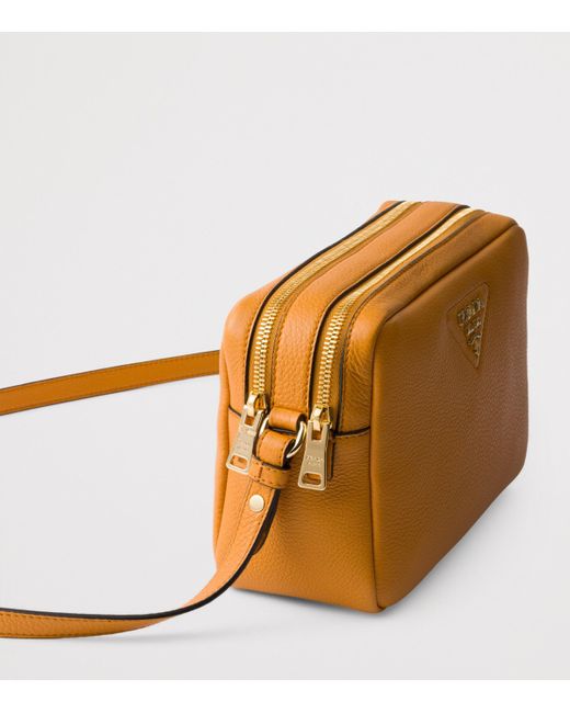 Prada Brown Small Leather Cross-Body Bag
