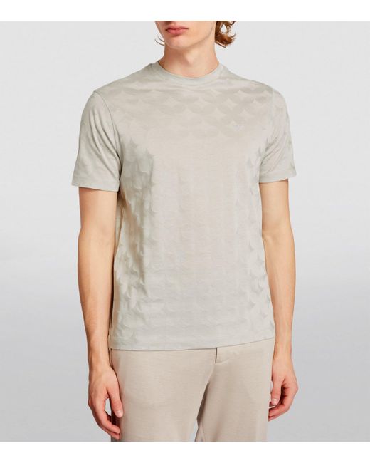 Plain white armani t shirt hot sale