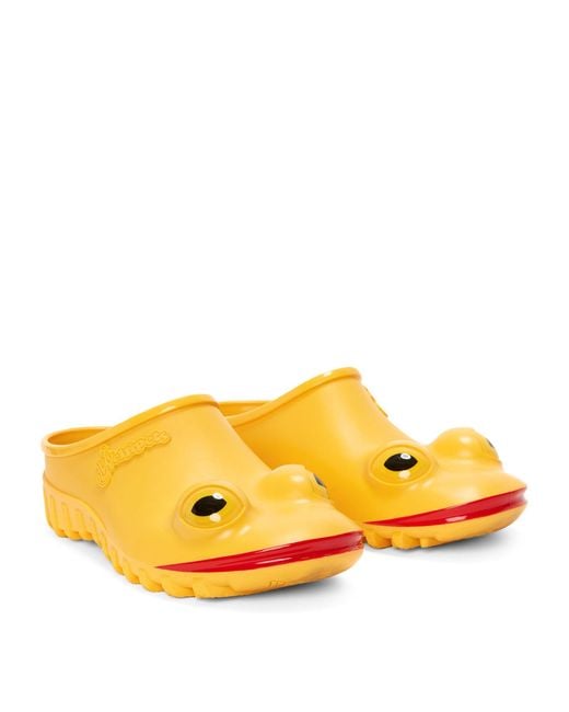 J.W. Anderson Yellow X Wellipets Frog Mules