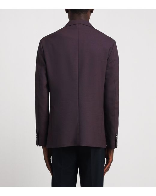 Eton of Sweden Purple Lana Tech Blazer for men