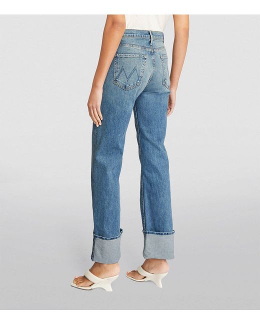 Mother Blue The Duster Skim Straight Jeans
