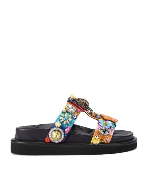 Kurt Geiger Blue Orson Tutti Frutti Sandals