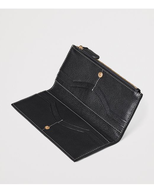 Aspinal Black Large Leather Hudson Purse