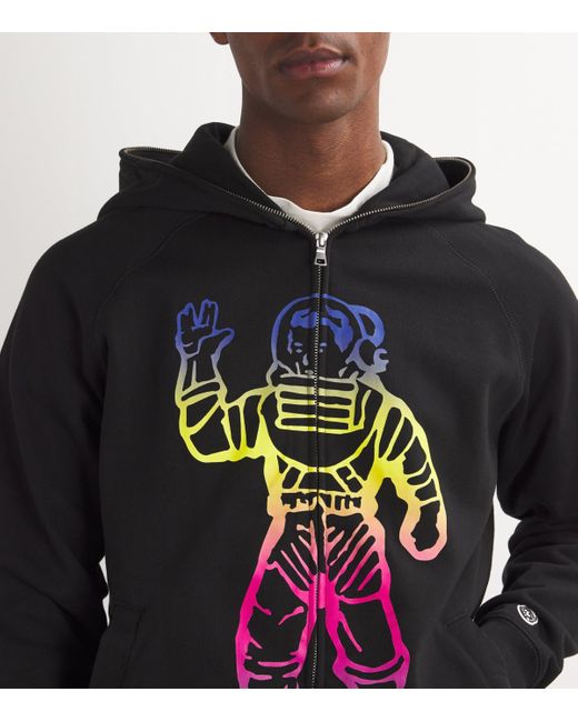 BBCICECREAM Black Zip-Up Neon Astro Hoodie for men