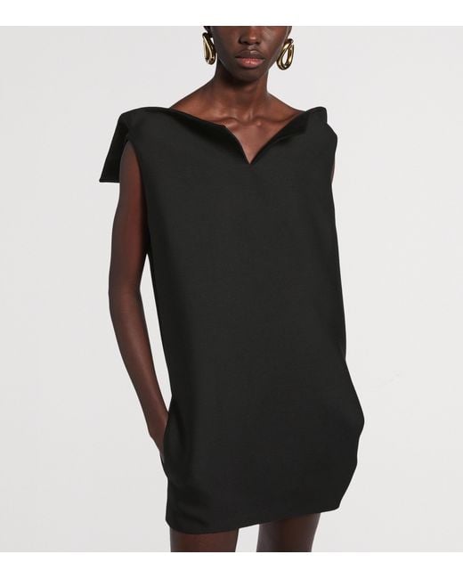 Balenciaga Black Vareuse Mini Dress