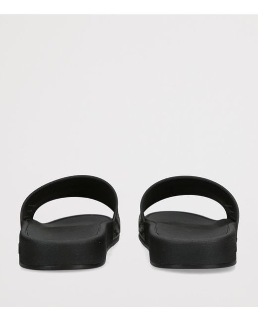 Amiri Black Ma Quad Pool Slides for men