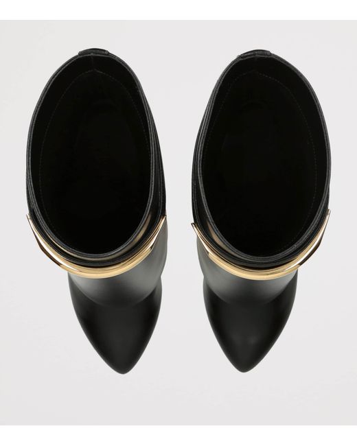Givenchy Black Leather Shark Ankle Boots 95