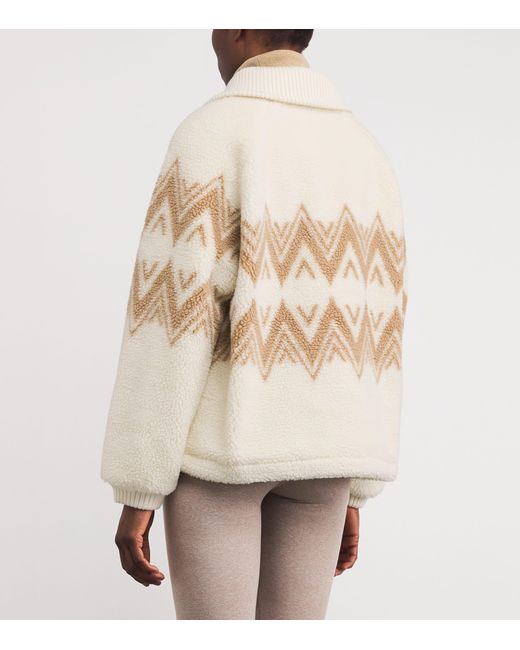Varley Natural Faux Shearling Hendrik Sweatshirt