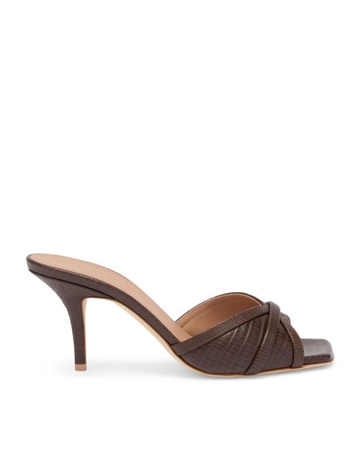Malone Souliers Brown Leather Perla Mules 70