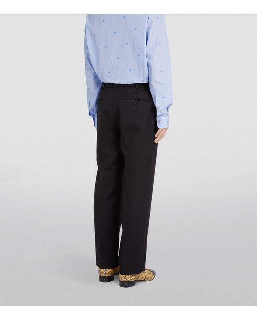 Gucci Black Tailored Trousers for men