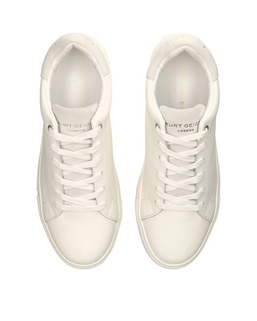 Kurt Geiger White Leather Laney Sneakers for men
