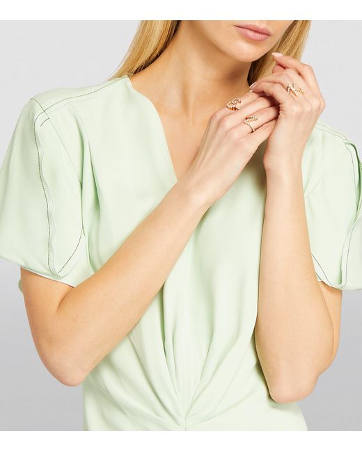 Sophie Bille Brahe Metallic And Diamond Ensemble 'I' Ring